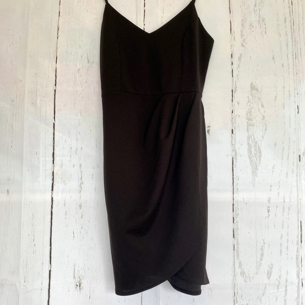 NWT LULUS Forever Your Girl Black Bodycon Dress M - Picture 5 of 8